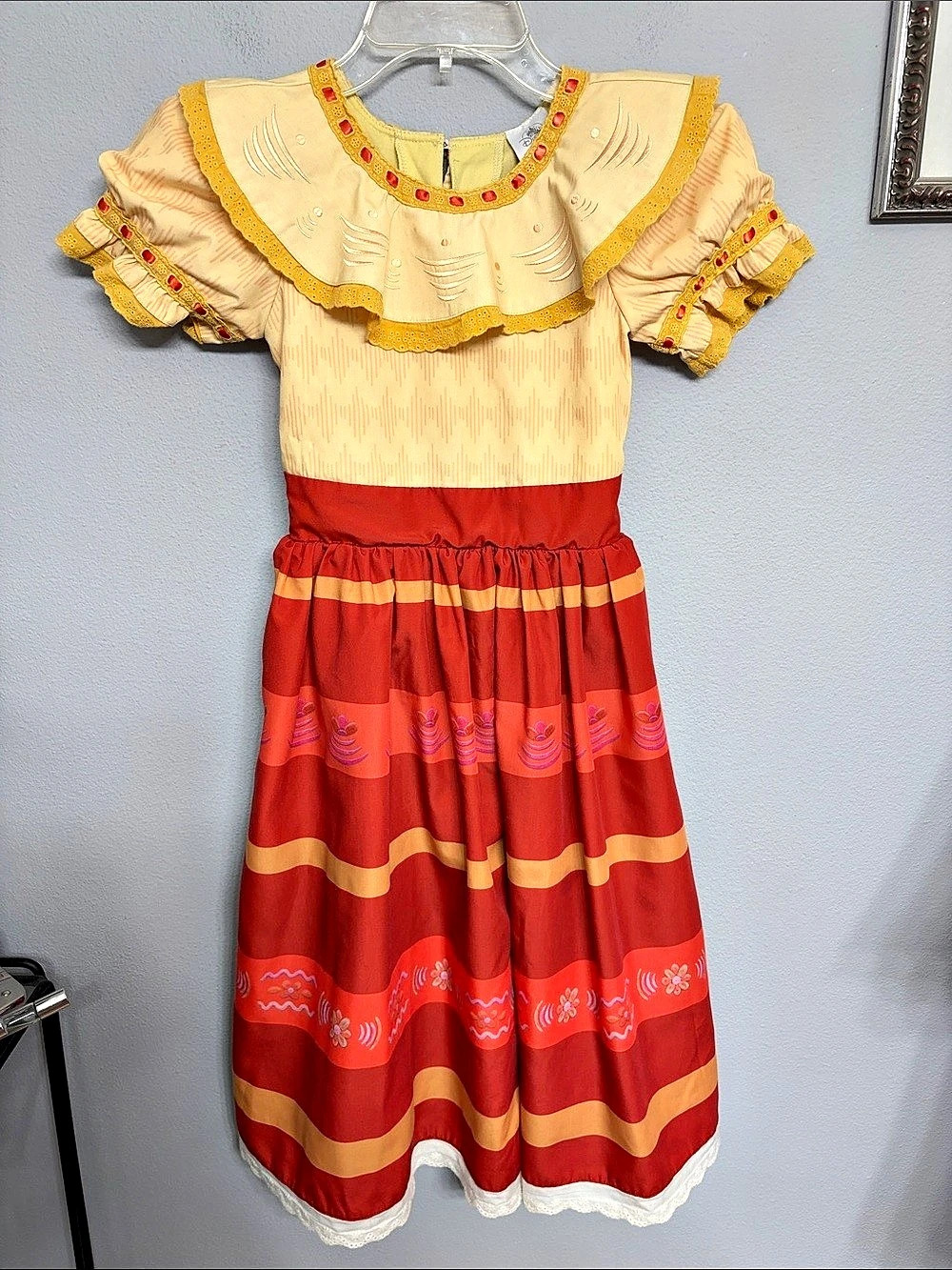 Disney Encanto Mirabel Costume Dress Girls 5/6